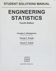 Cover of Engineering Statistics, Student Solutions Manual by Douglas C. Montgomery