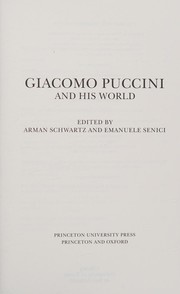Front cover of Giacomo Puccini and His World by Emanuele Senici