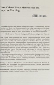 Front cover of How Chinese teach mathematics and improve teaching by Yeping Li