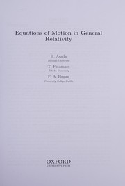 Front cover of Equations of motion in general relativity by H. Asada