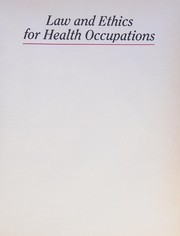 Cover of Law and ethics for health occupations by Karen Judson