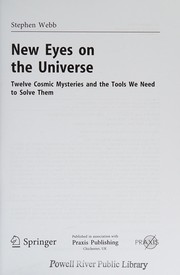 Front cover of New eyes on the universe by Stephen Webb