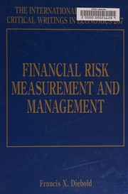 Cover of Financial Risk Measurement and Management by Francis X. Diebold
