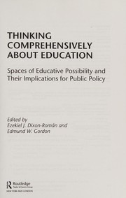 Front cover of Thinking comprehensively about education by Ezekiel Dixon-Román