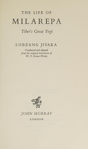 Front cover of The life of Milarepa by Lobzang Jivaka