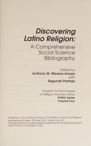 Front cover of Discovering Latino Religion by Bildner Center for Western Hemisphere Studies