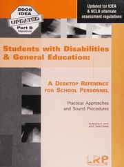 Front cover of Students with disabilities and general education by Beverley H. Johns