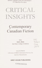 Front cover of Contemporary Canadian Fiction by Carol L. Beran