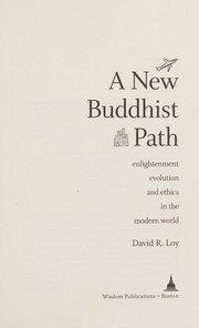Cover of A new Buddhist path by David Loy