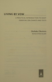 Cover of Living by vow by Shohaku Okumura