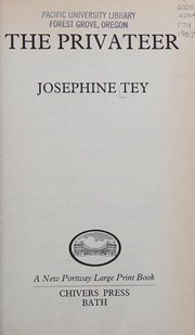 Cover of The privateer by Josephine Tey