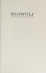 Front cover of Beowulf and other Old English poems by Craig Williamson