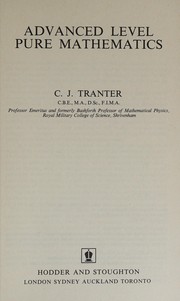 Cover of Advanced Level Pure Mathematics (Physical Science Texts) by Clement John Tranter