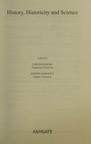Front cover of HISTORY, HISTORICITY AND SCIENCE; ED. BY TOM ROCKMORE by Joseph Margolis