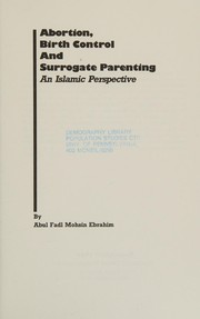 Front cover of Abortion, Birth Control, and Surrogate Parenting (181-001) by Abdul Ebrahim