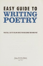 Front cover of Easy Guide to Writing Poetry by Diane Mehta