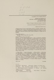 Cover of Chicorel index to the spoken arts on discs, tapes, and cassettes by Marietta Chicorel