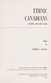 Front cover of Ethnic Canadians by Martin Louis Kovacs