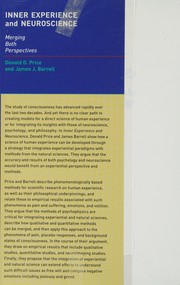Front cover of Inner experience and neuroscience by Donald D. Price