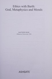 Cover of Ethics with Barth by Matthew Rose
