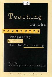 Front cover of Teaching in the community by M. Elaine Tagliareni