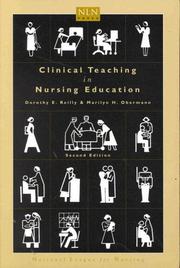 Front cover of Clinical teaching in nursing education by Dorothy E. Reilly