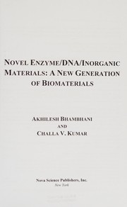 Front cover of Novel enzyme/DNA/inorganic materials by Akhilesh Bhambhani
