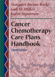 Front cover of Cancer chemotherapy care plans handbook by Margaret Barton-Burke