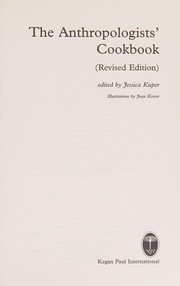 Front cover of Anthropologist's Cookbook by Jessica Kuper