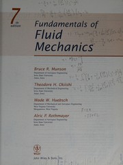 Cover of Fundamentals of fluid mechanics by Bruce Roy Munson