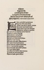 Front cover of Here begynneth a lytell geste of Robin Hode by Unknown