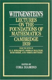Front cover of Wittgenstein's lectures on the foundations of mathematics, Cambridge, 1939 by Ludwig Wittgenstein
