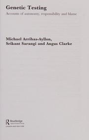 Cover of Genetic testing by Michael Arribas-Ayllon