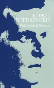 Front cover of Philosophische Bemerkungen by Ludwig Wittgenstein