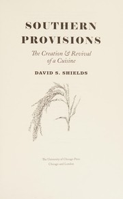 Cover of Southern Provisions by David S. Shields