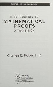 Cover of Logical Reasoning and Mathematical Proofs by Charles E. Roberts