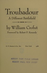 Cover of Troubadour by Bill Crofut