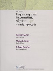 Cover of Beginning and Intermediate Algebra by Rosemary Karr