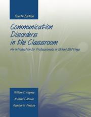 Cover of Communication Disorders in the Classroom by William O. Haynes