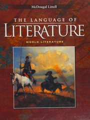 Front cover of The language of literature--World literature by Arthur N. Applebee