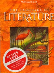 Front cover of The language of literature [Grade 9] by Arthur N. Applebee