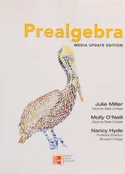 Cover of Prealgebra by Julie Miller