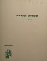 Cover of Biological principles by Burton S. Guttman