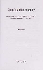 Front cover of China's mobile economy by Winston Ma