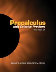 Cover of Precalculus by Dennis G. Zill