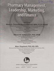 Cover of Pharmacy management, leadership, marketing, and finance by Marie A. Chisholm-Burns