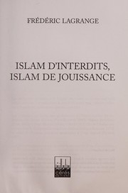 Cover of Islam d'interdits, islam de jouissance by Frédéric Lagrange