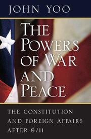 Front cover of The powers of war and peace by John Yoo