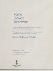Front cover of Home Cooked Hamptons by Bonnie Abdelnour Verbitsky