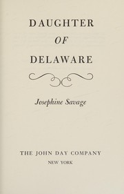 Front cover of Daughter of Delaware by Josephine Savage